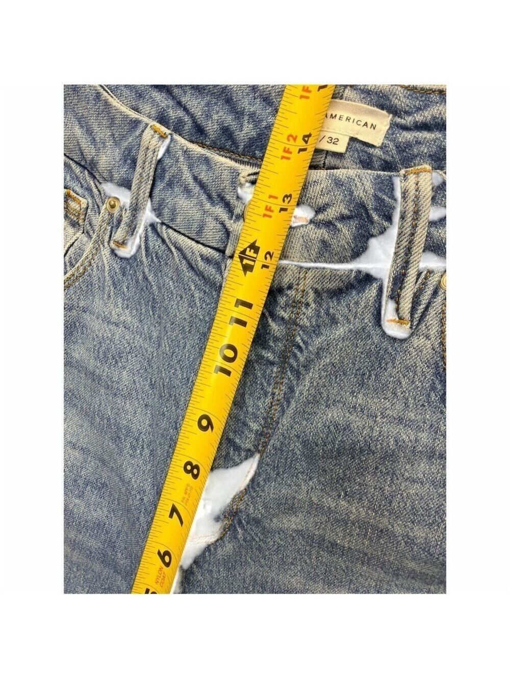 Good American Jeans Womens Size 14 Light Wash Blue High Rise Straight - Picture 2 of 11